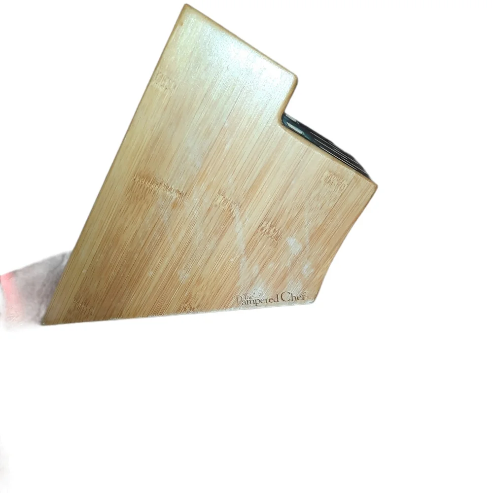 Pampered Chef Bamboo Block. Condition is 